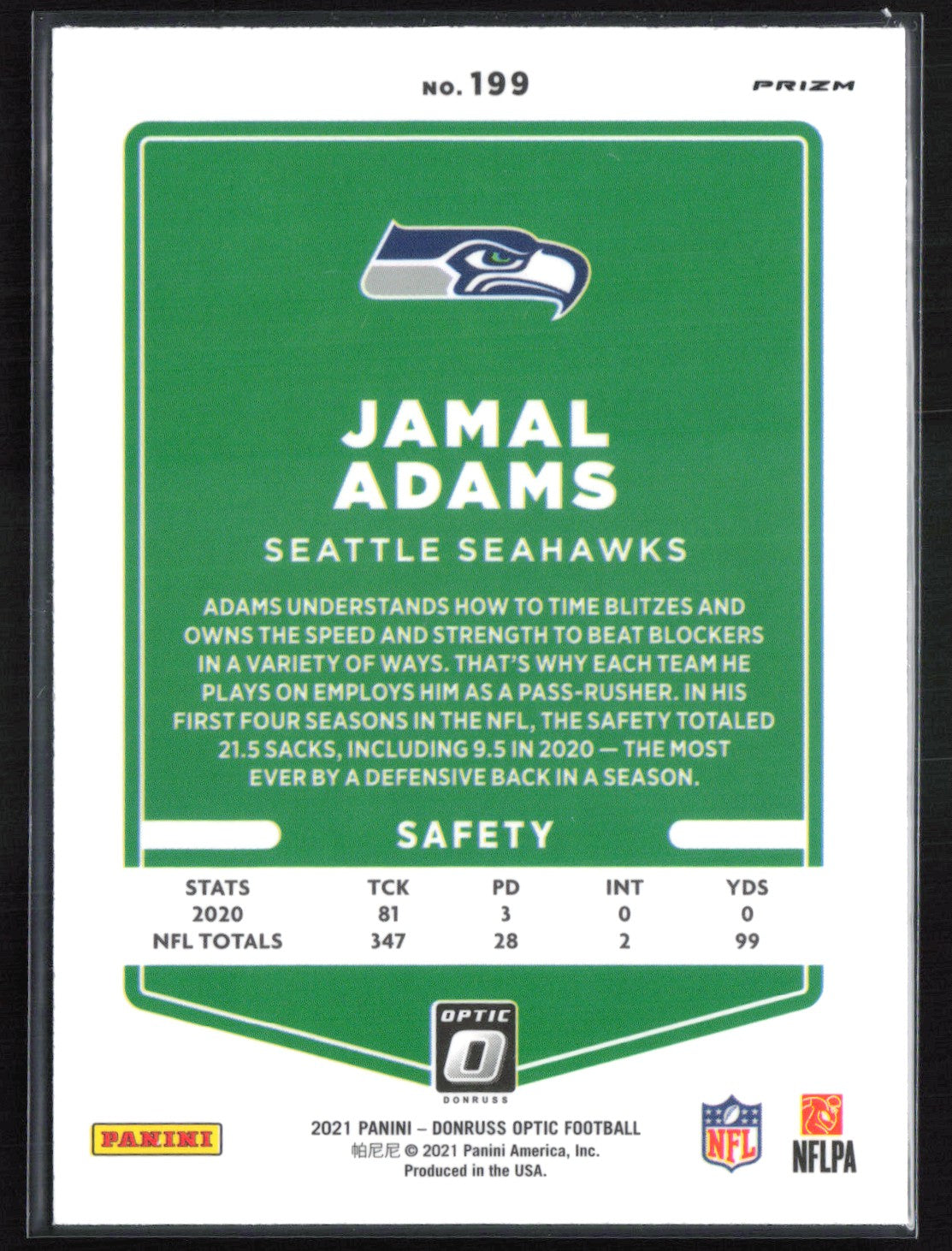 Jamal Adams Stars Holo