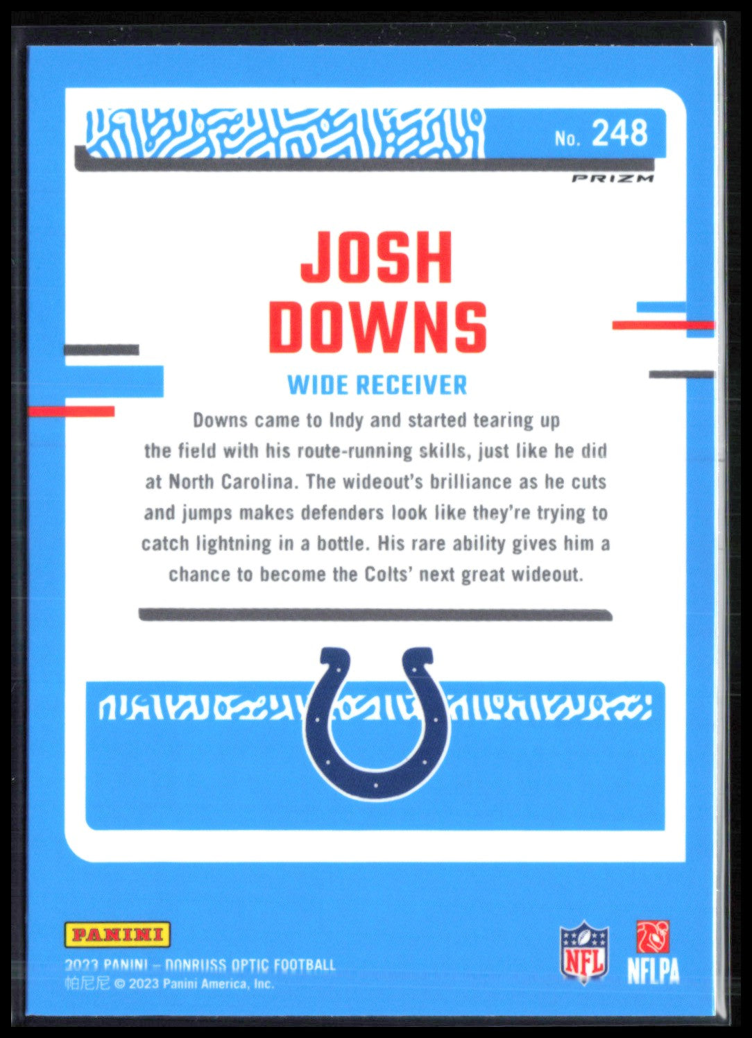 Josh Downs RC Holo Optic