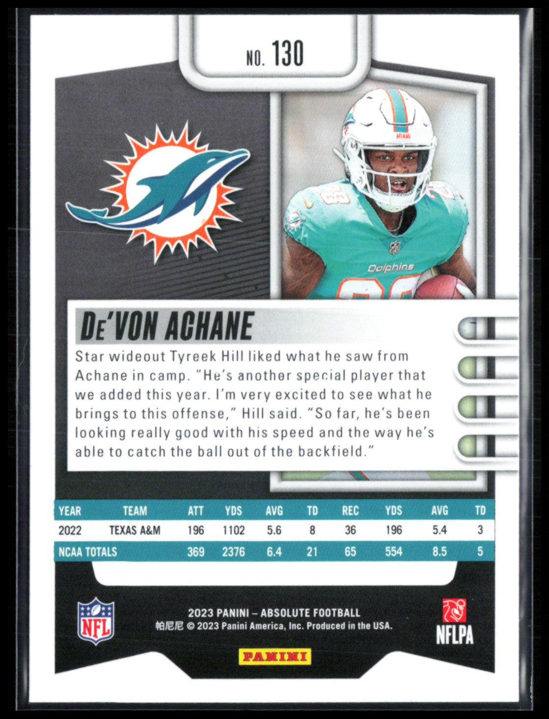 De'Von Achane RC
