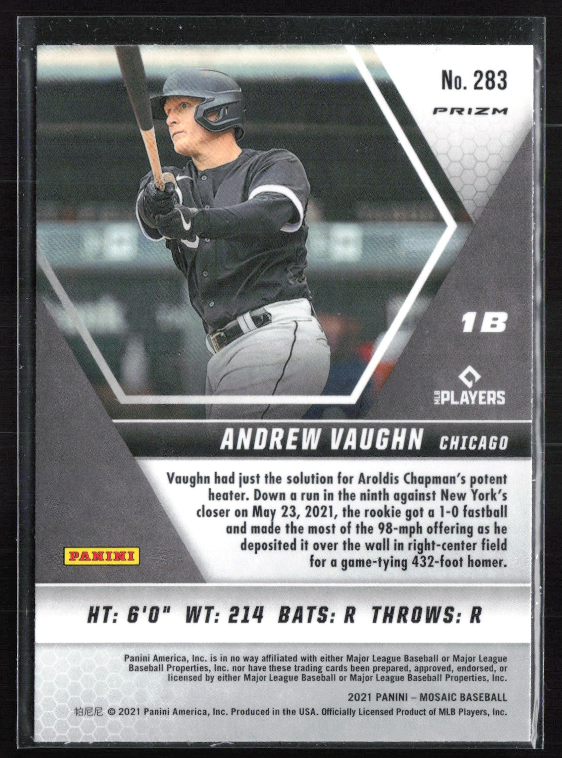 Andrew Vaughn RC Blue Camo