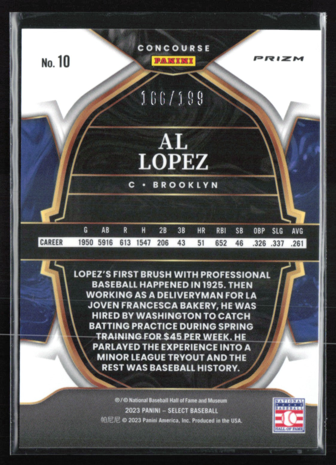 Al Lopez /199 Tri-Color