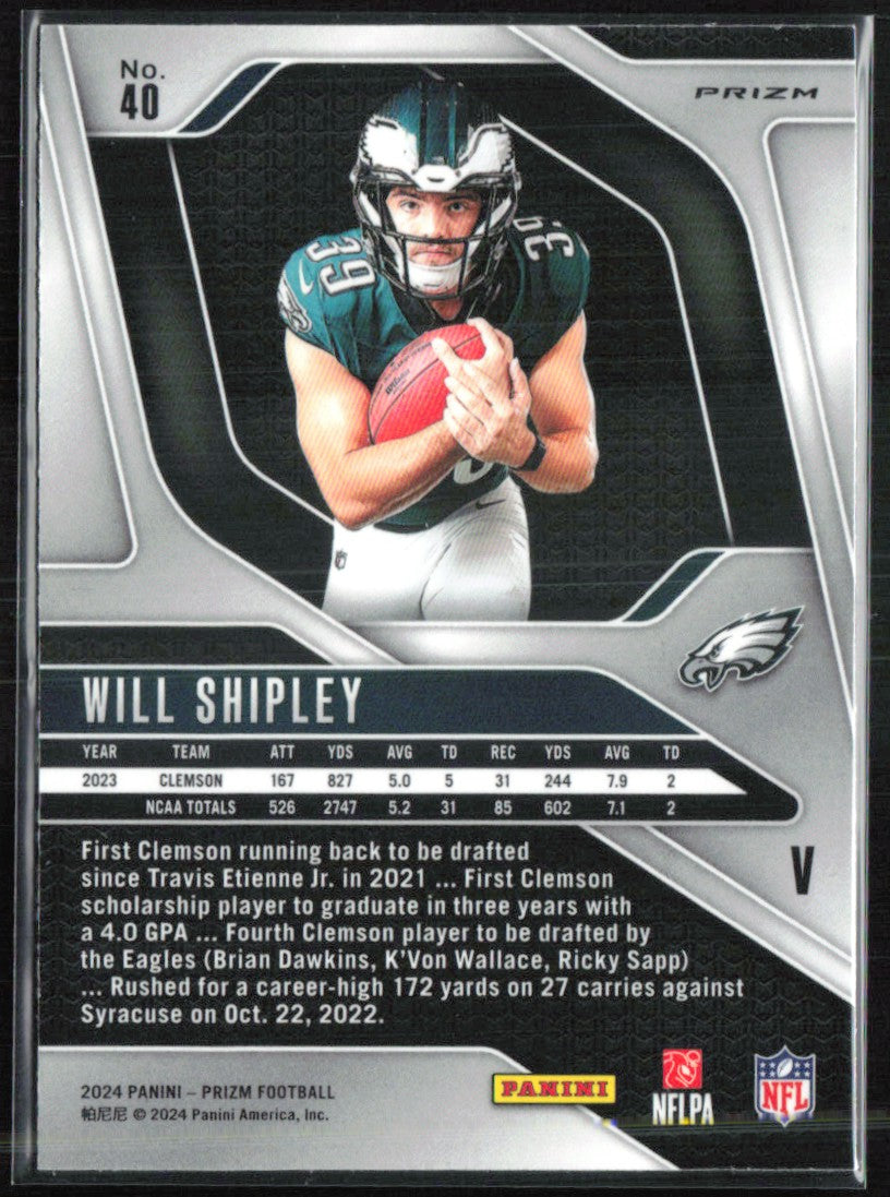 Will Shipley RC Silver Variation