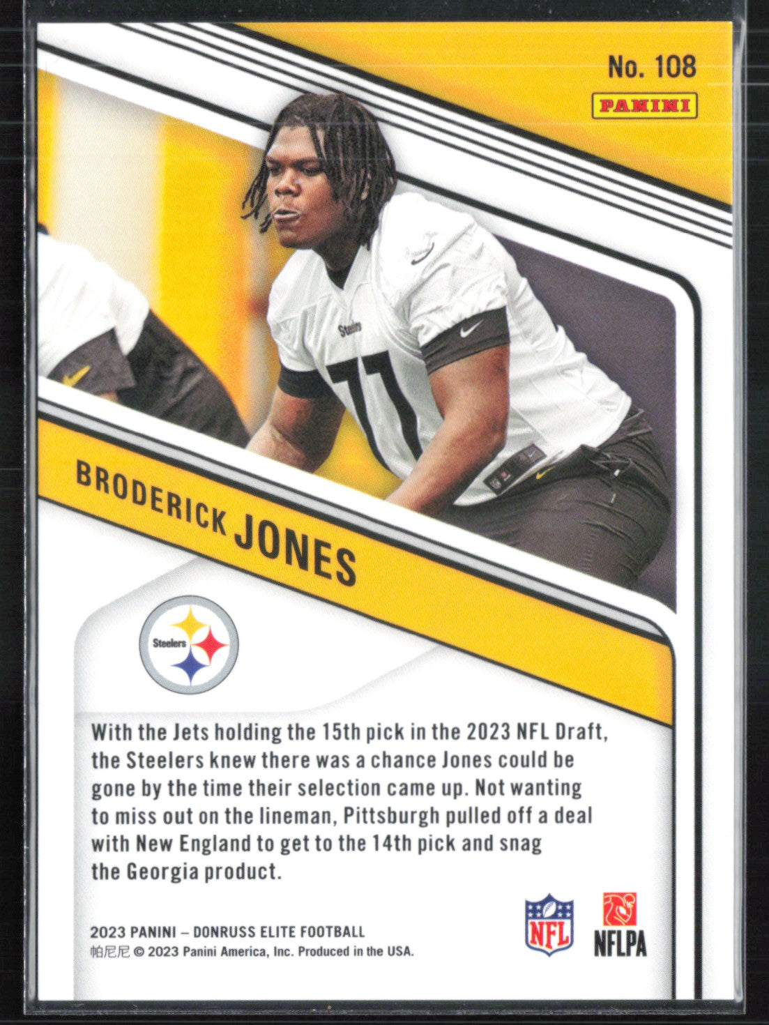 Broderick Jones RC Blue /299