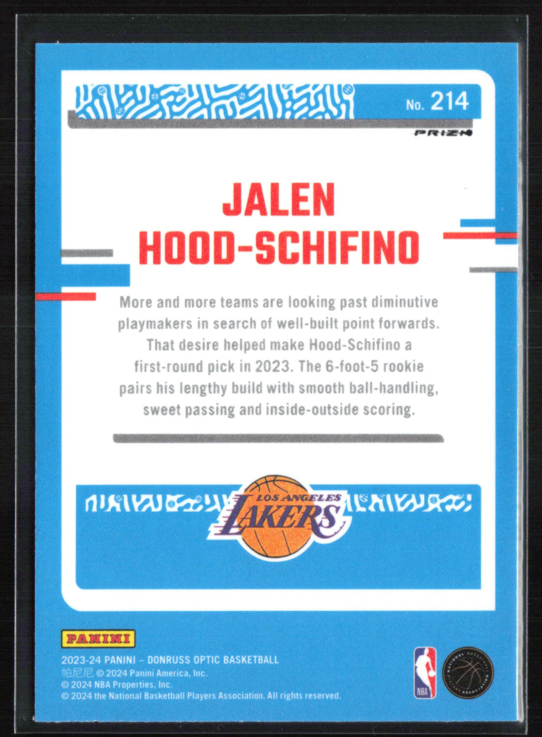 Jalen Hood-Schifino RC Holo