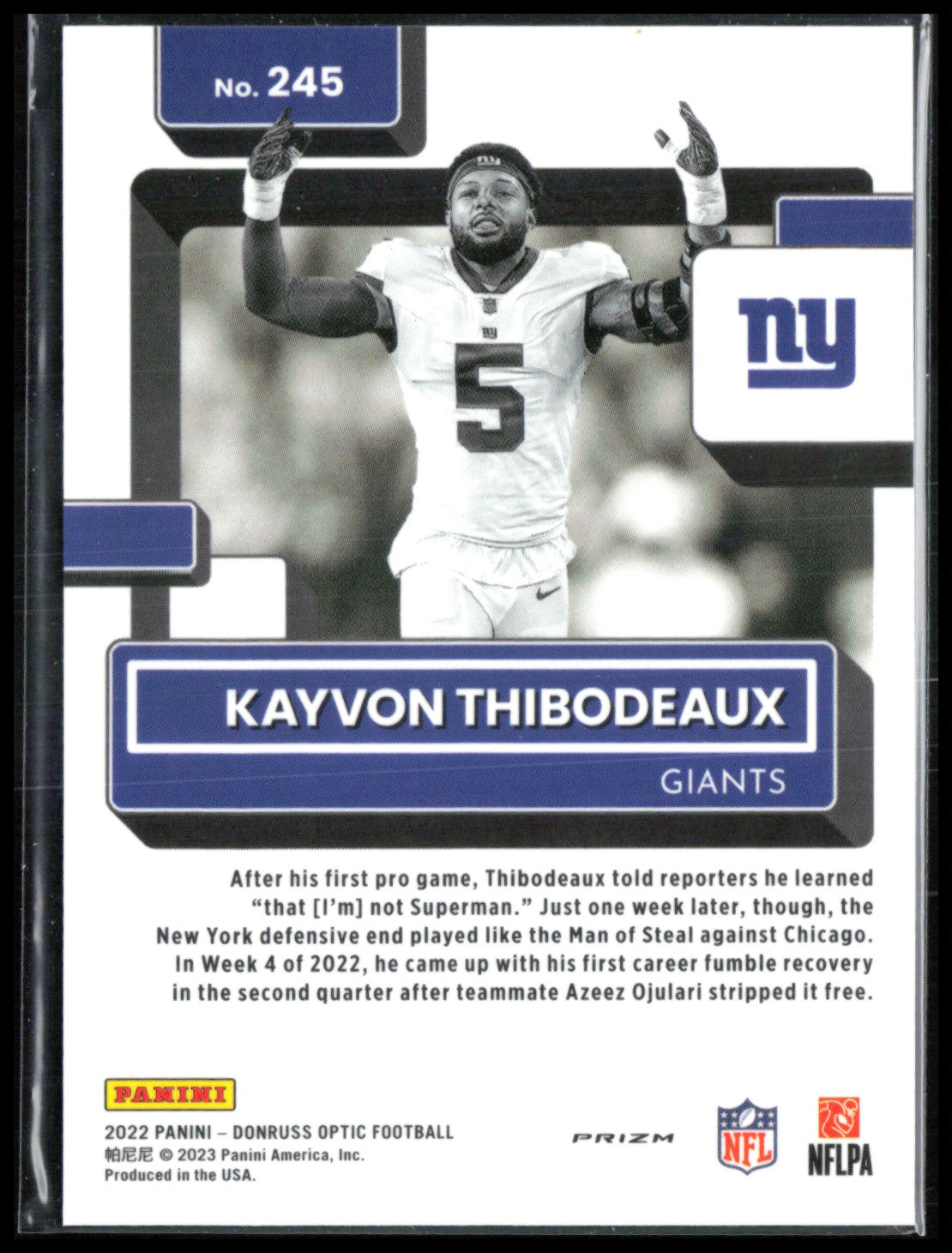 Kayvon Thibodeaux RC Negative Holo