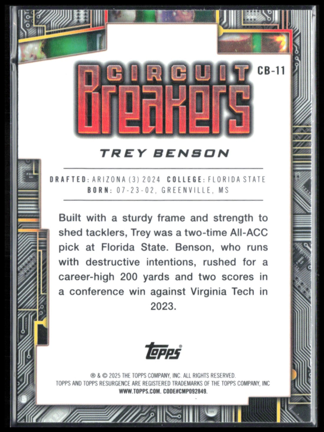 Trey Benson RC