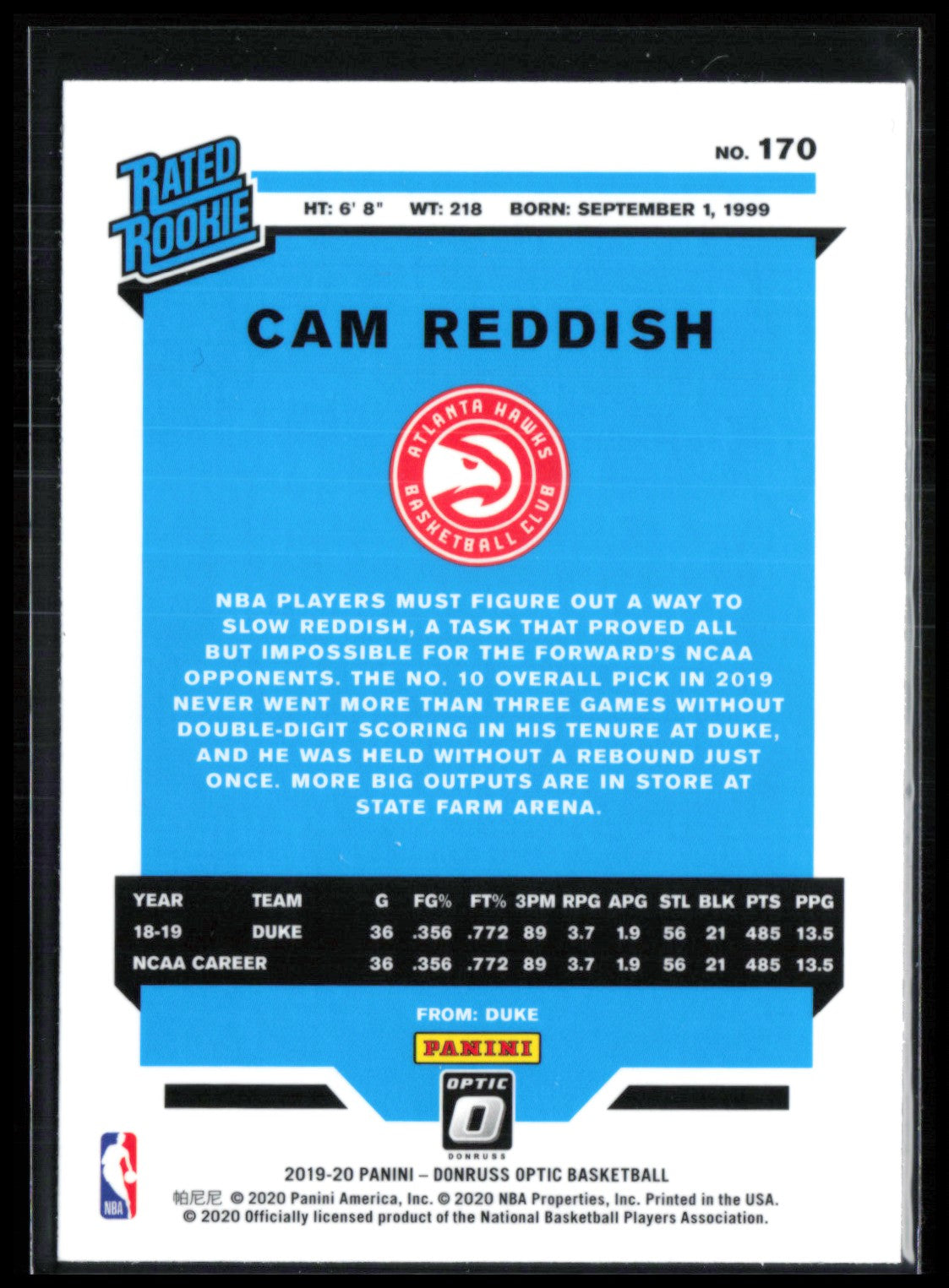 Cam Reddish RC