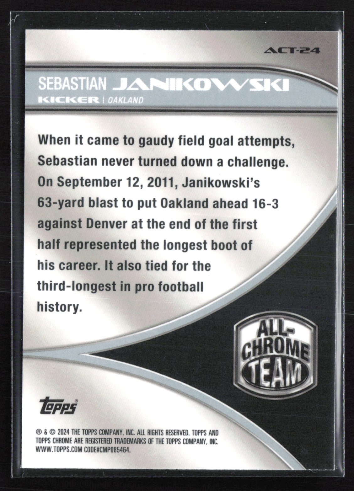 Sebastian Janikowski X-Fractor