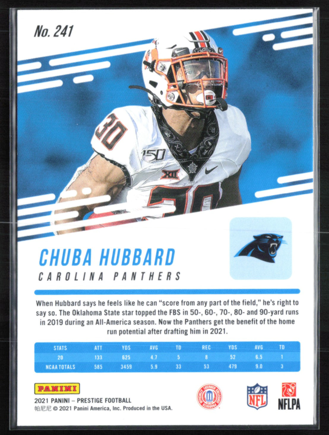 Chuba Hubbard RC Stars