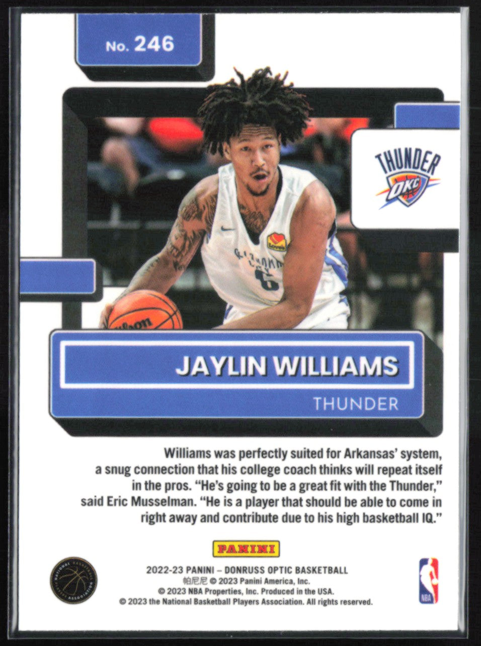 Jaylin Williams RC