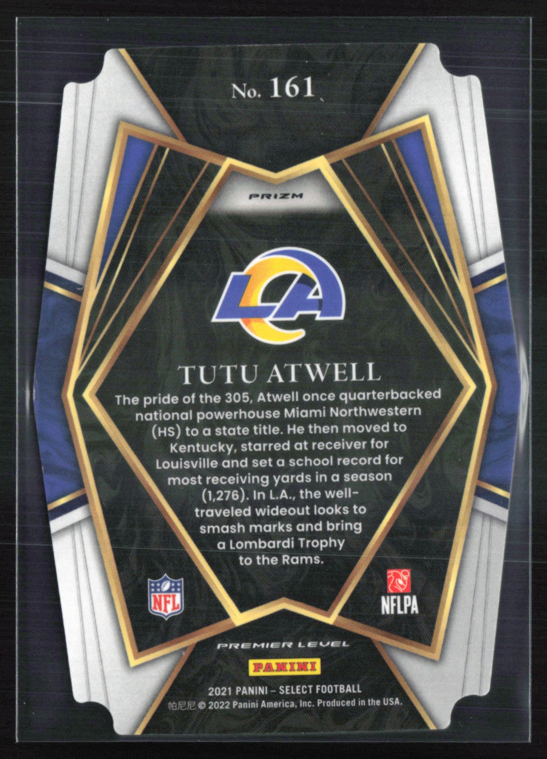 Tutu Atwell RC Black Gold Die-Cut