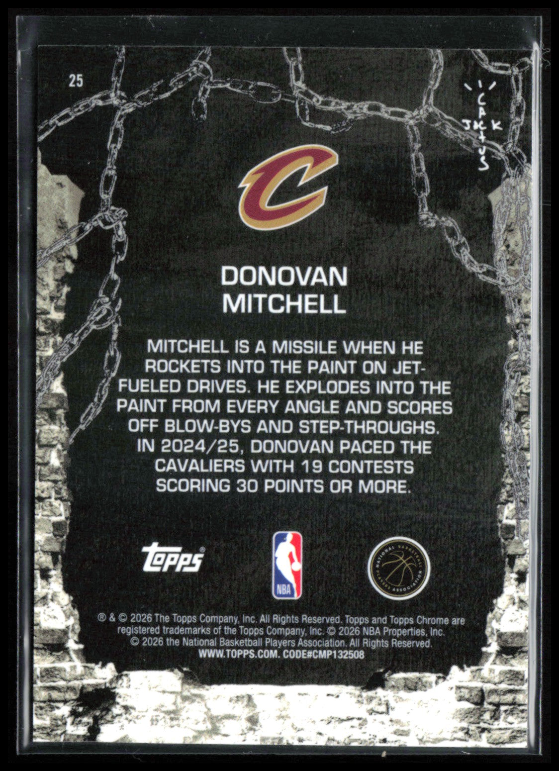 Donovan Mitchell Mini Diamond /75 Cactus Jack