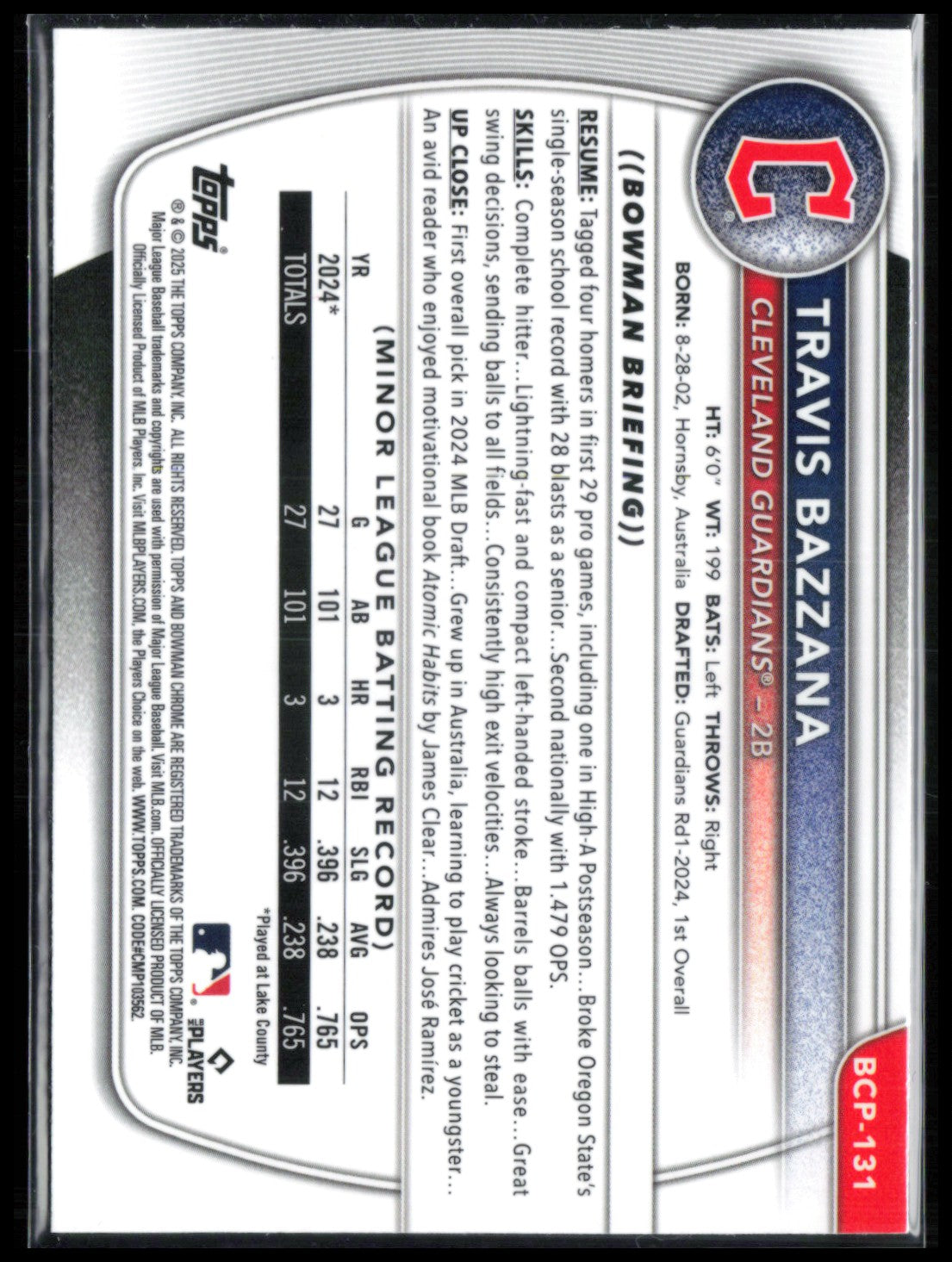 Travis Bazzana Mojo Prospects