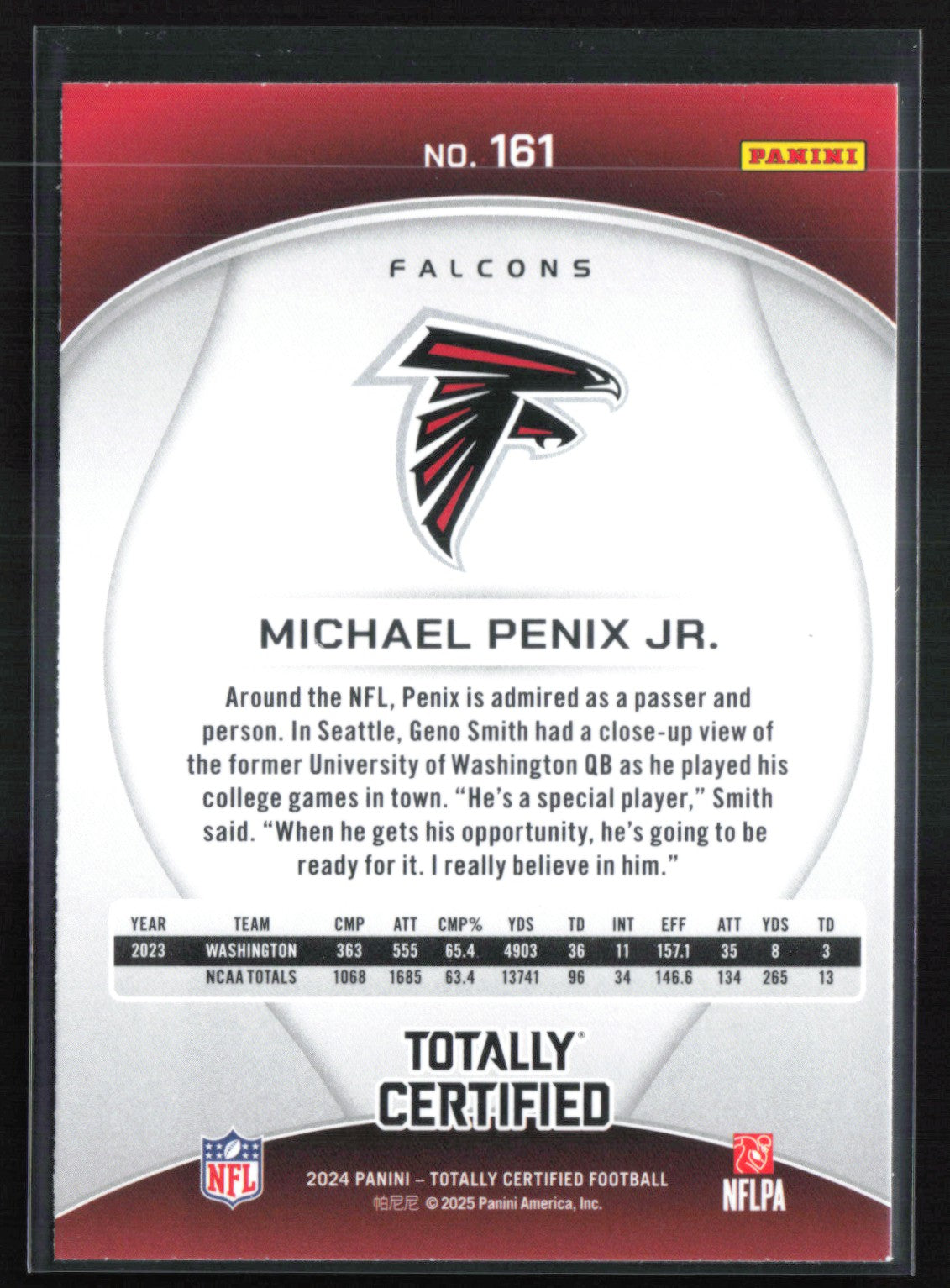 Michael Penix Jr. RC Totally Certified