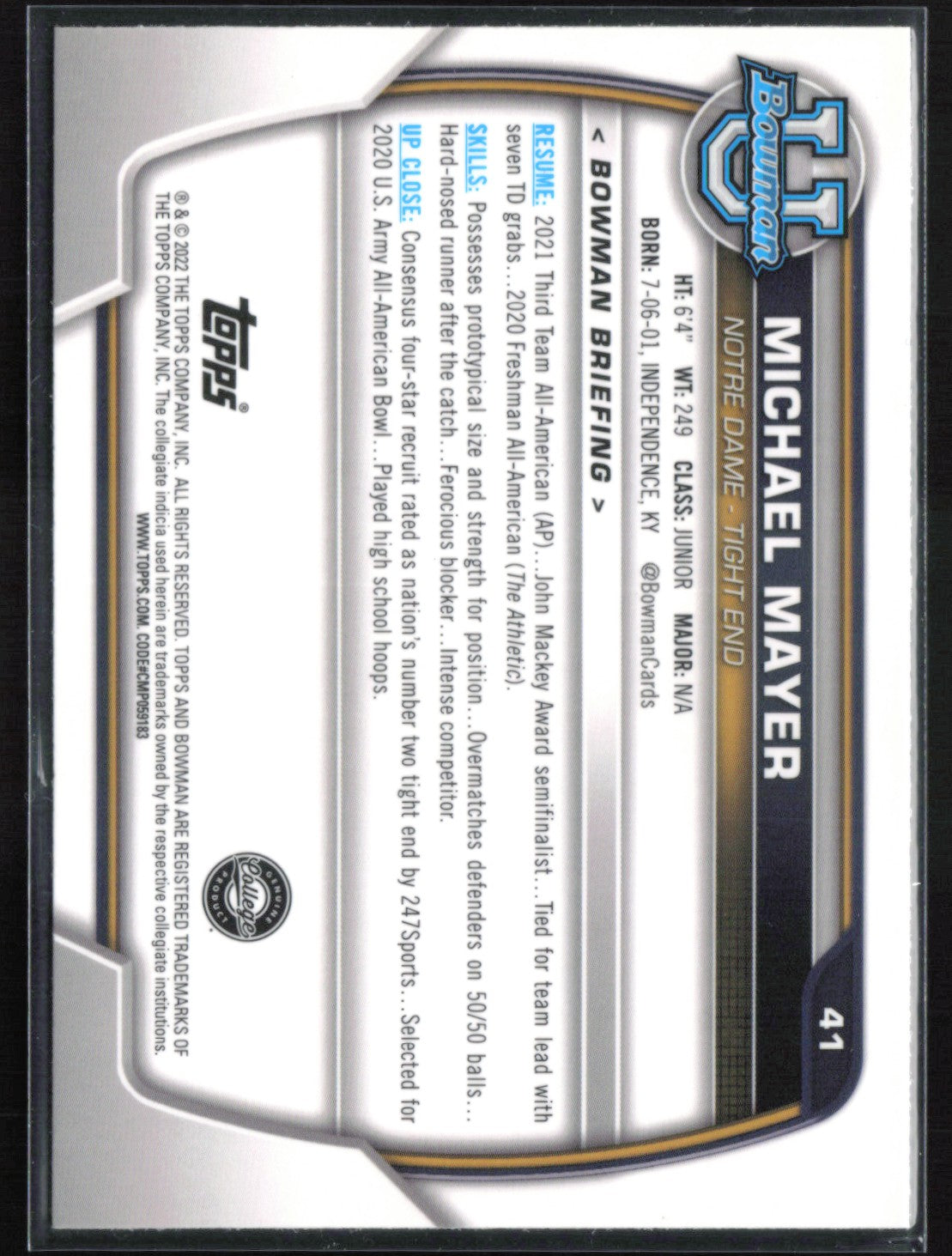 Michael Mayer 1st Bowman Pink Refractor