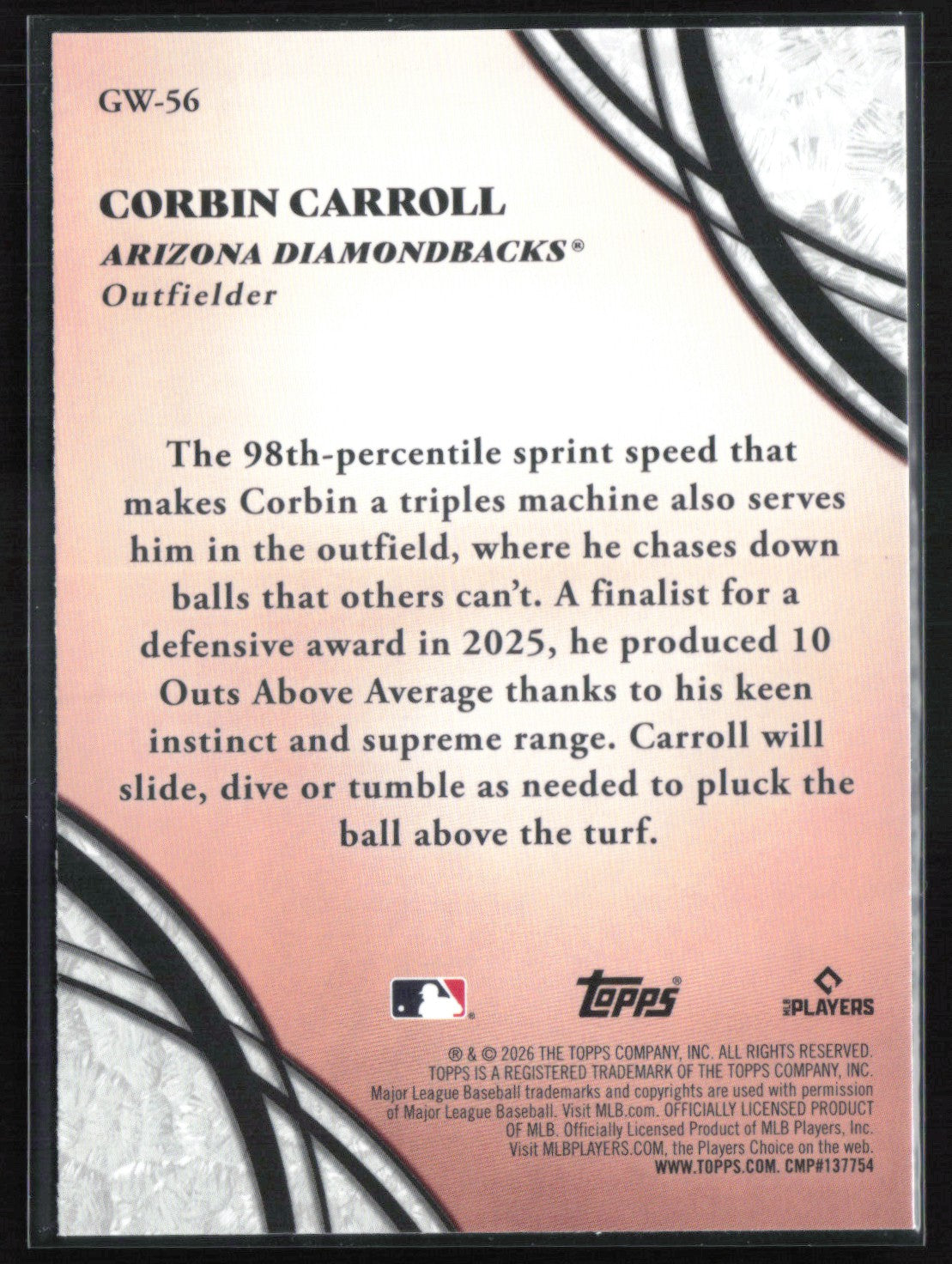 Corbin Carroll Glove Work