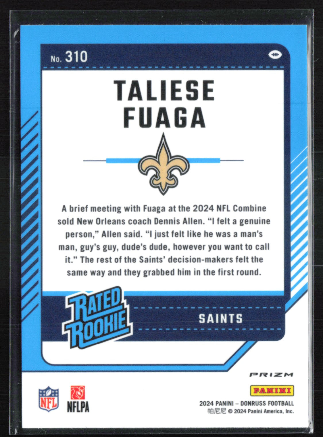 Taliese Fuaga RC Blue Scope