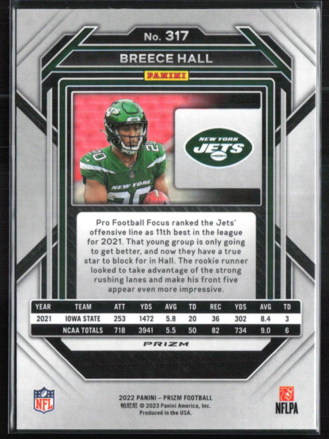 Breece Hall RC RWB 2022 Prizm