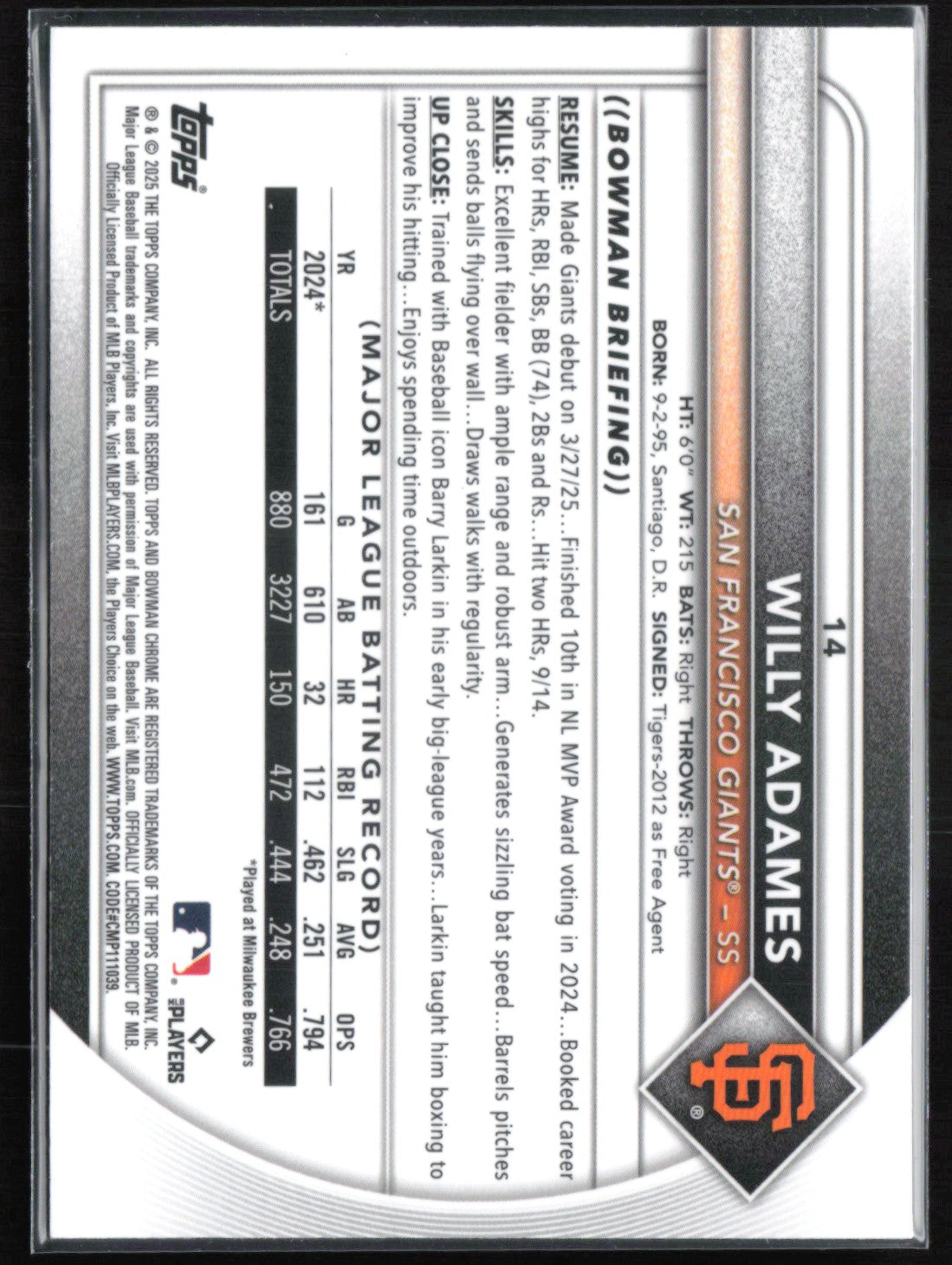 Willy Adames Prospect