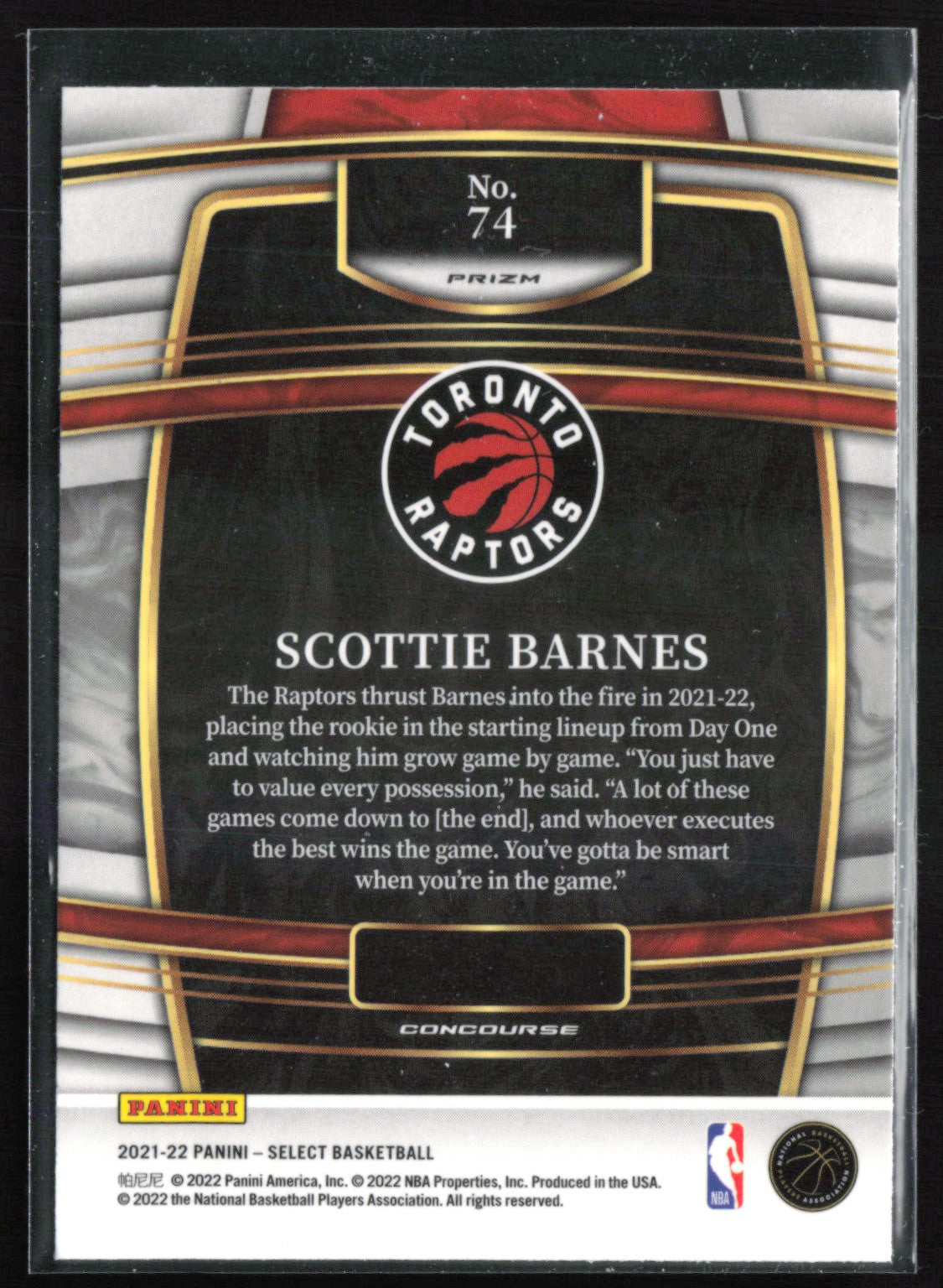Scottie Barnes RC Orange Flash