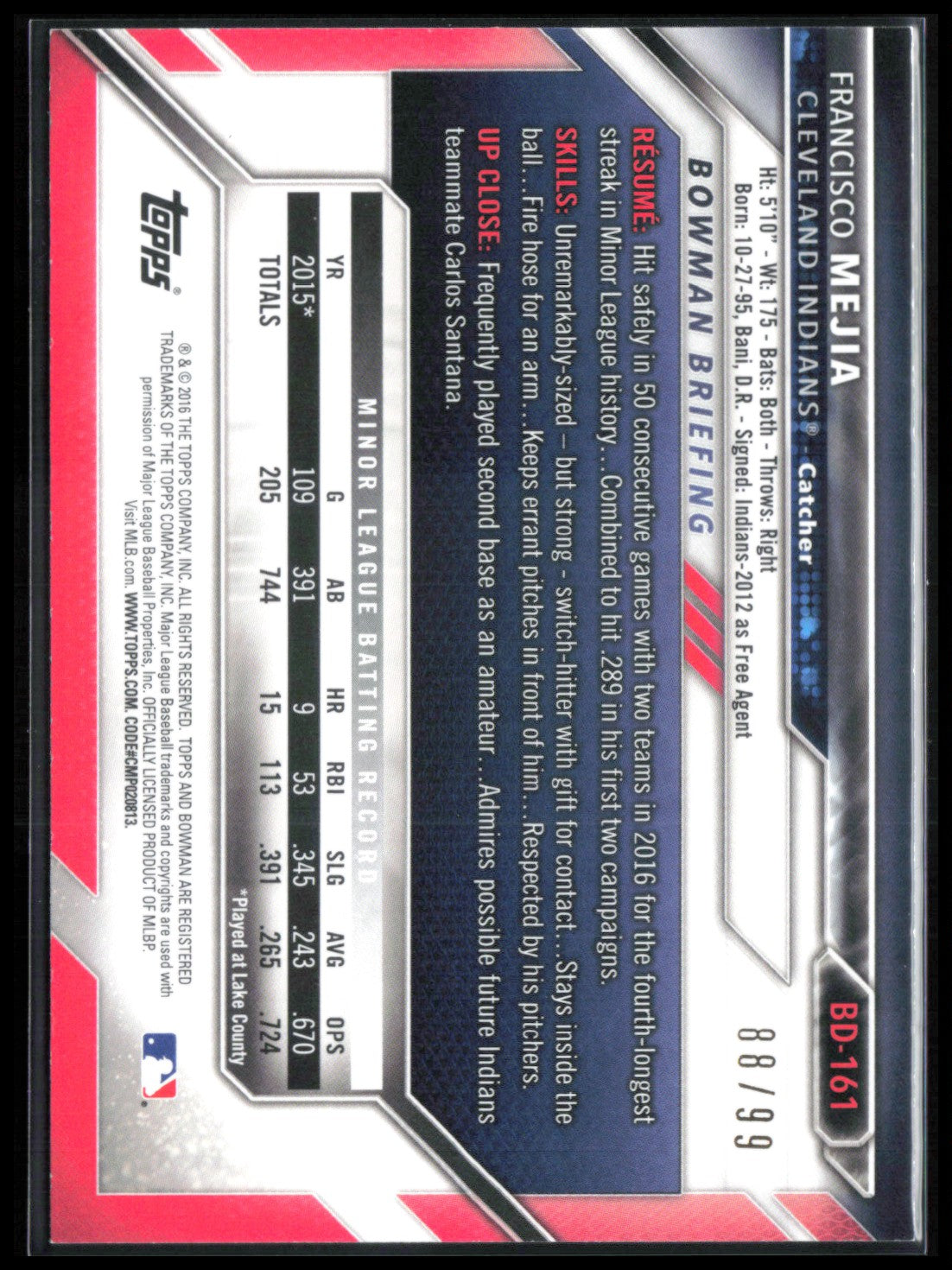 Francisco Mejia Green Refractor /99