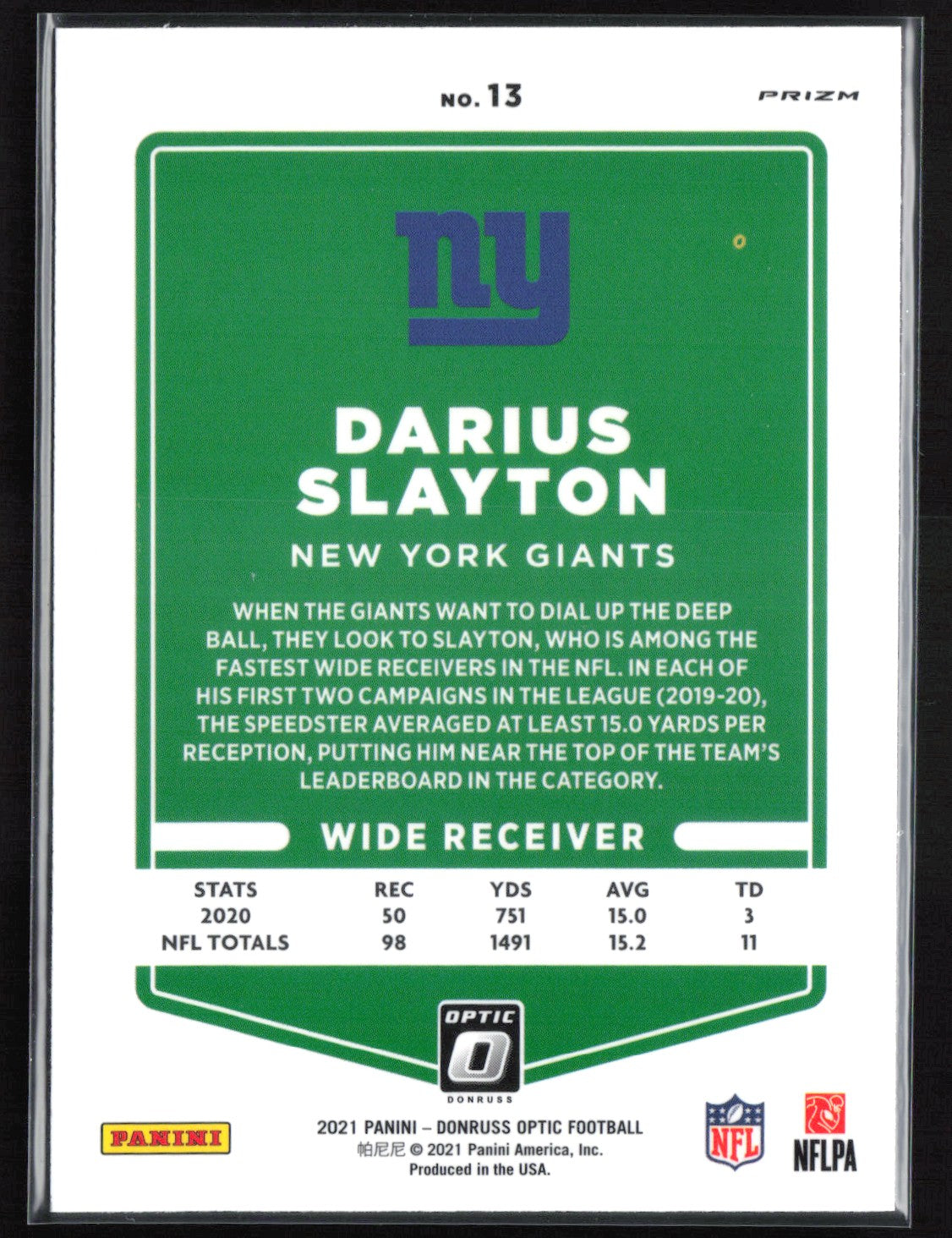 Darius Slayton Stars Holo
