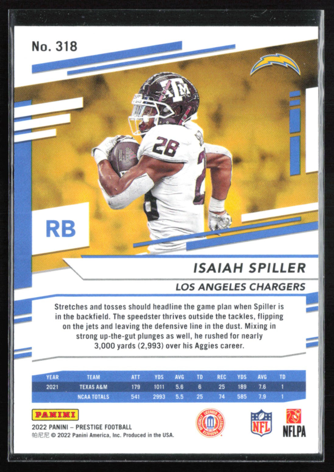 Isaiah Spiller RC /199