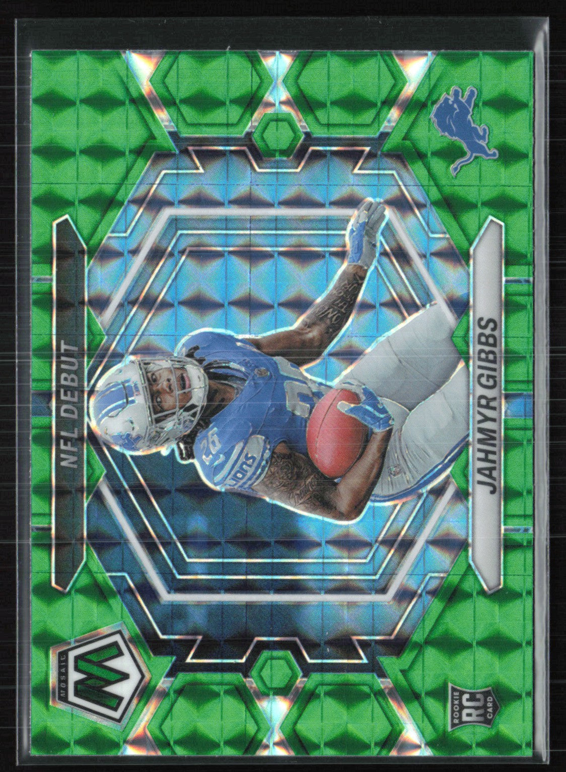 Jahmyr Gibbs RC Debut Green Mosaic