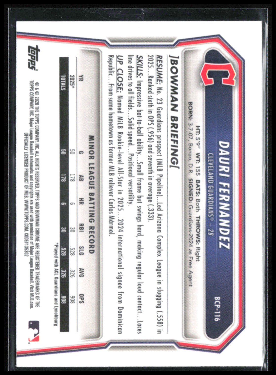 Dauri Fernandez 1st Bowman X-Fractor