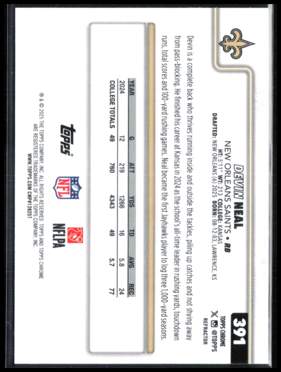 Devin Neal RC Refractor