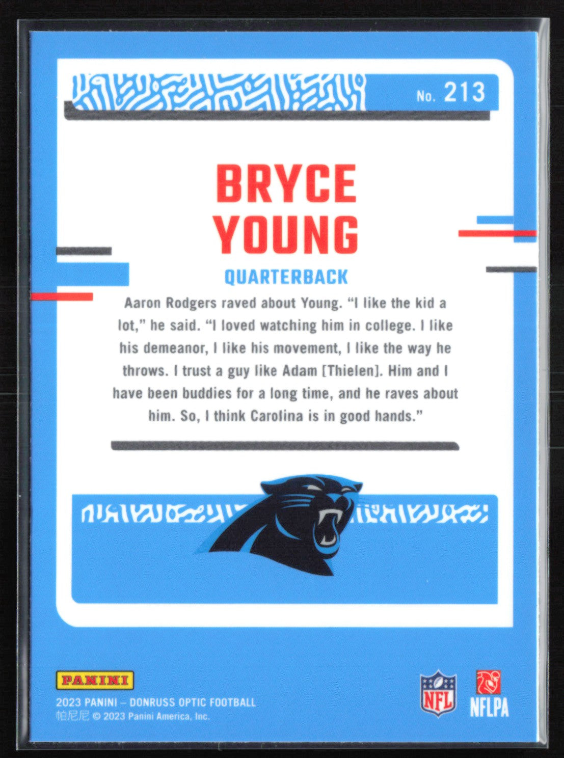 Bryce Young RC Optic