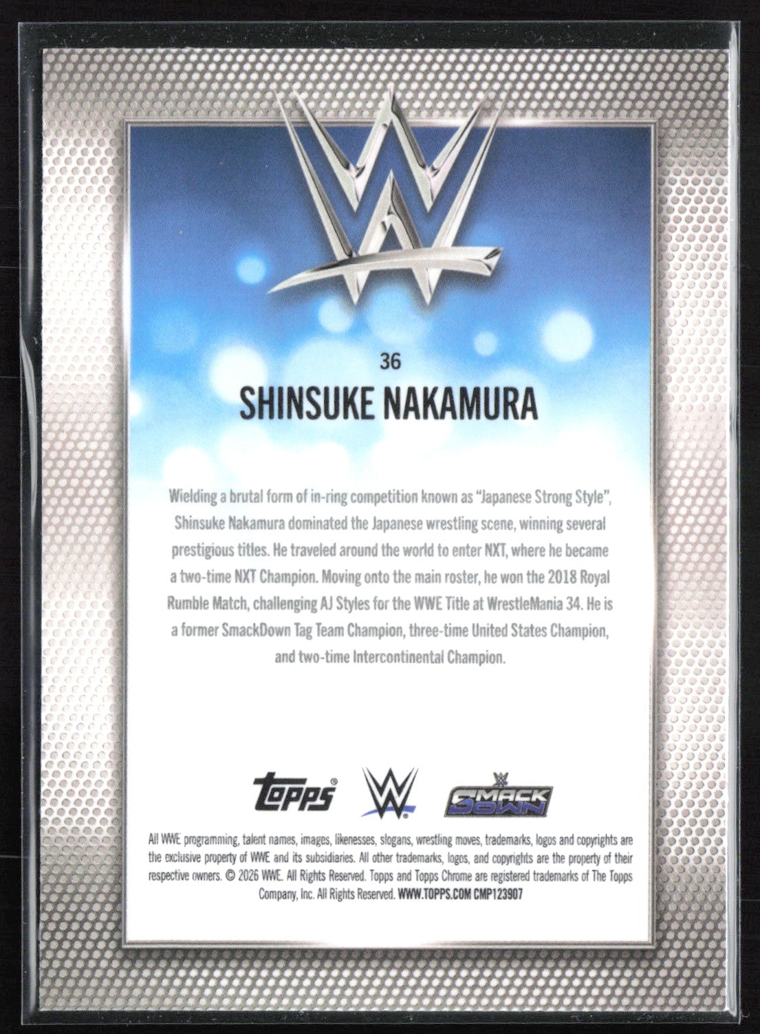 Shinsuke Nakamura 2025 Topps WWE