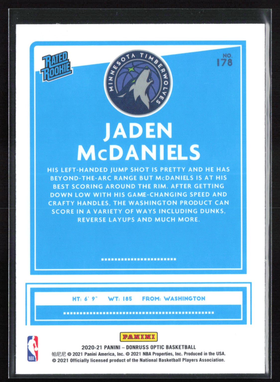 Jaden McDaniels RC