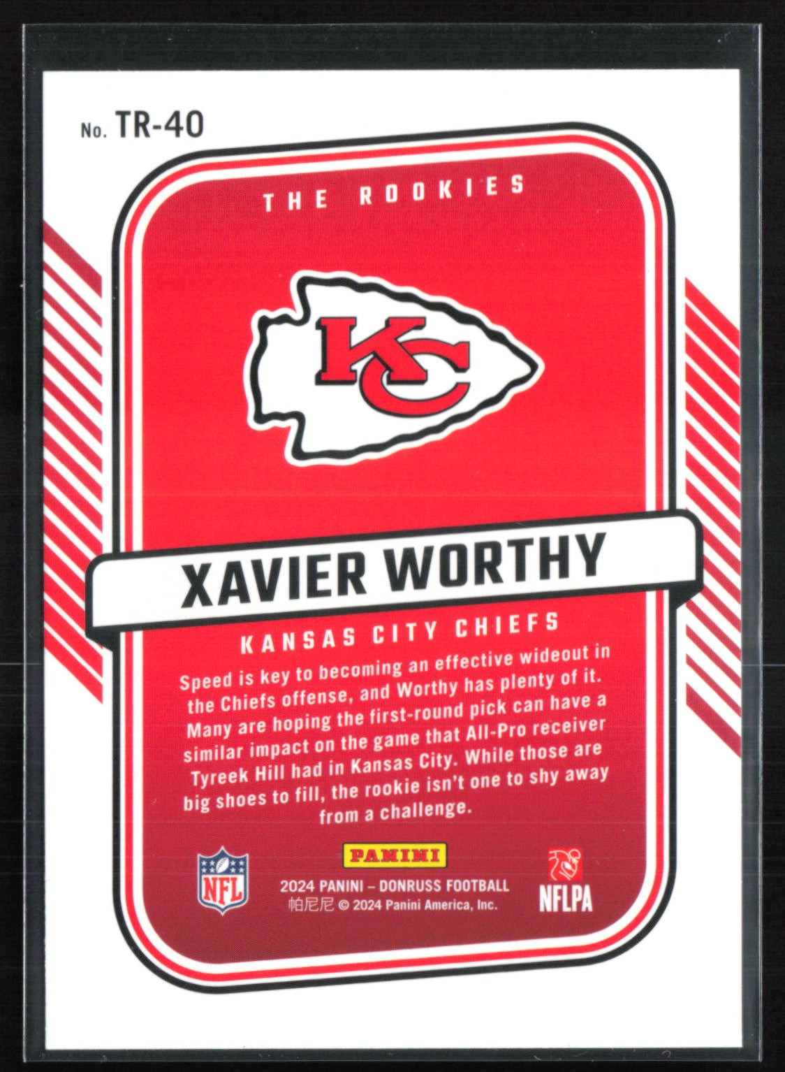 Xavier Worthy RC The Rookies