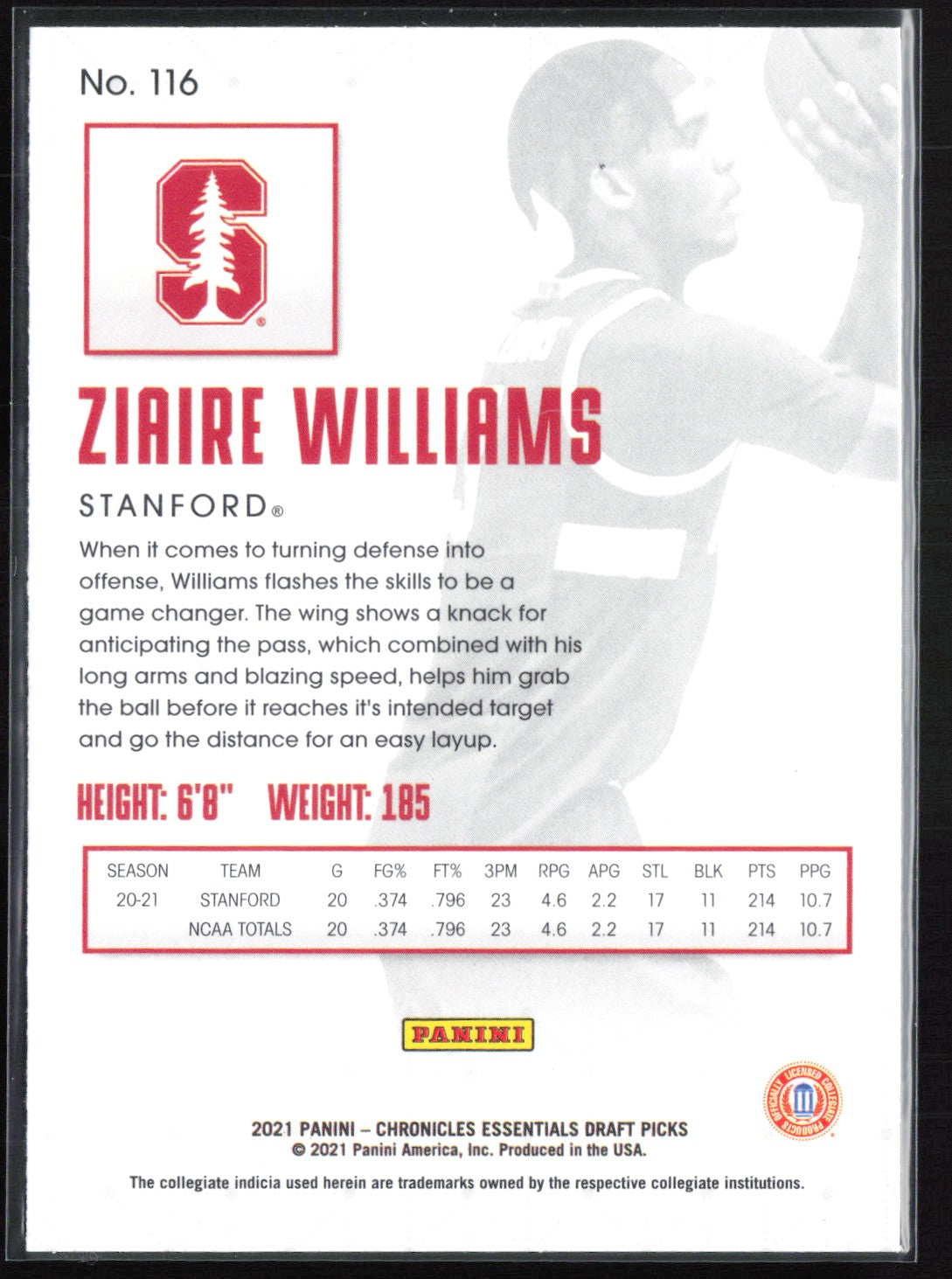 Ziaire Williams RC Black