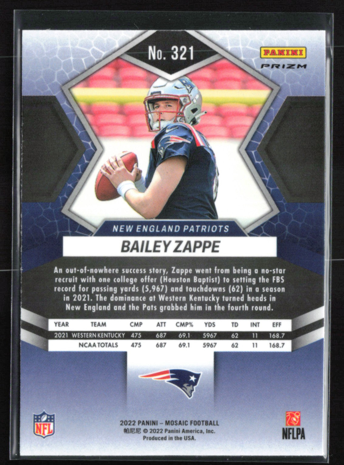 Bailey Zappe RC Orange