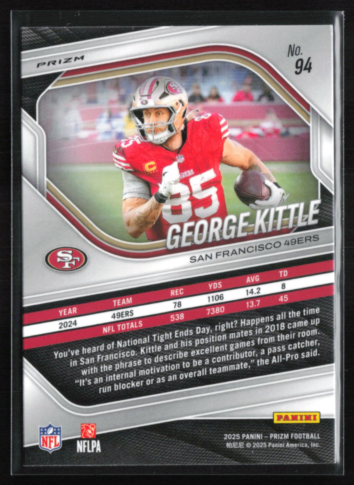 George Kittle White Disco