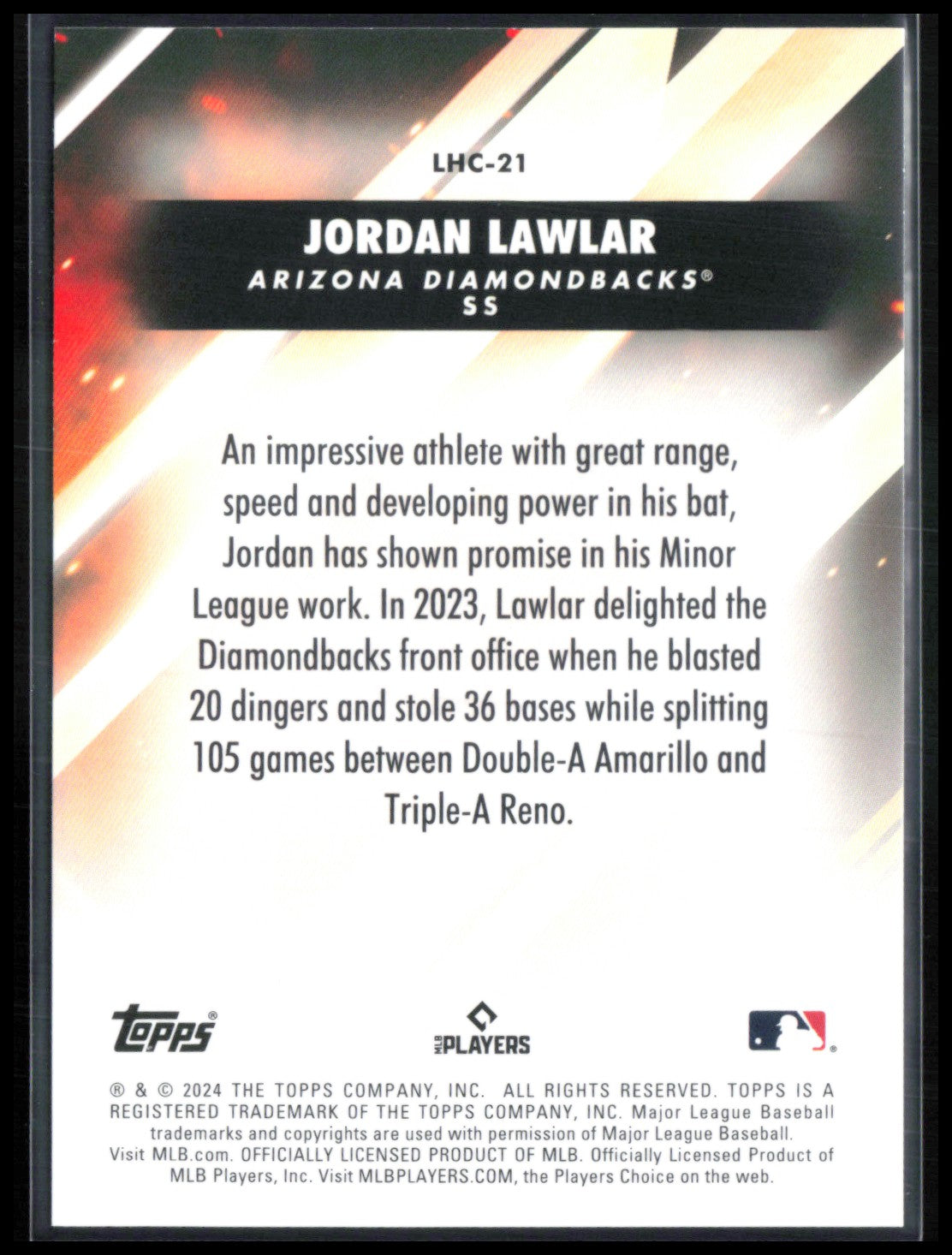 Jordan Lawlar RC