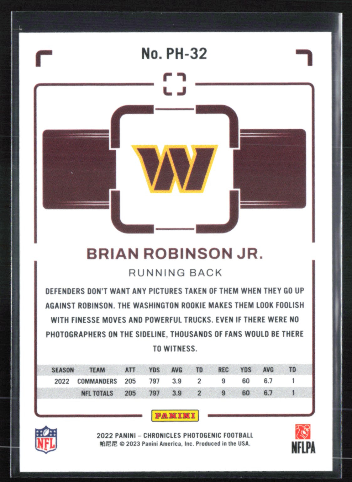 Brian Robinson Jr. RC