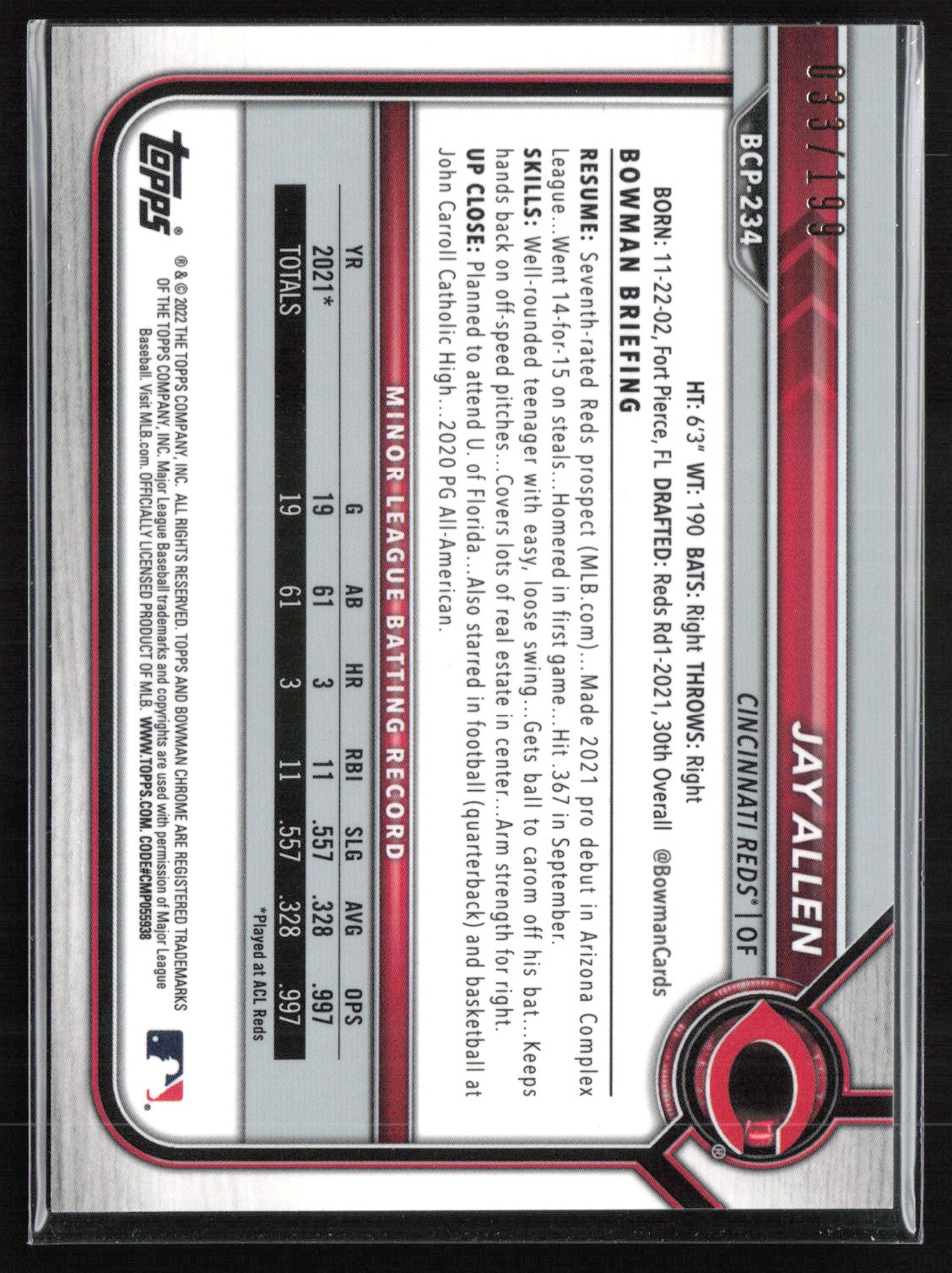 Jay Allen Fuchsia Mojo /199