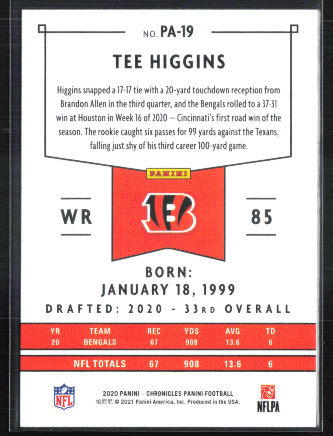 Tee Higgins RC