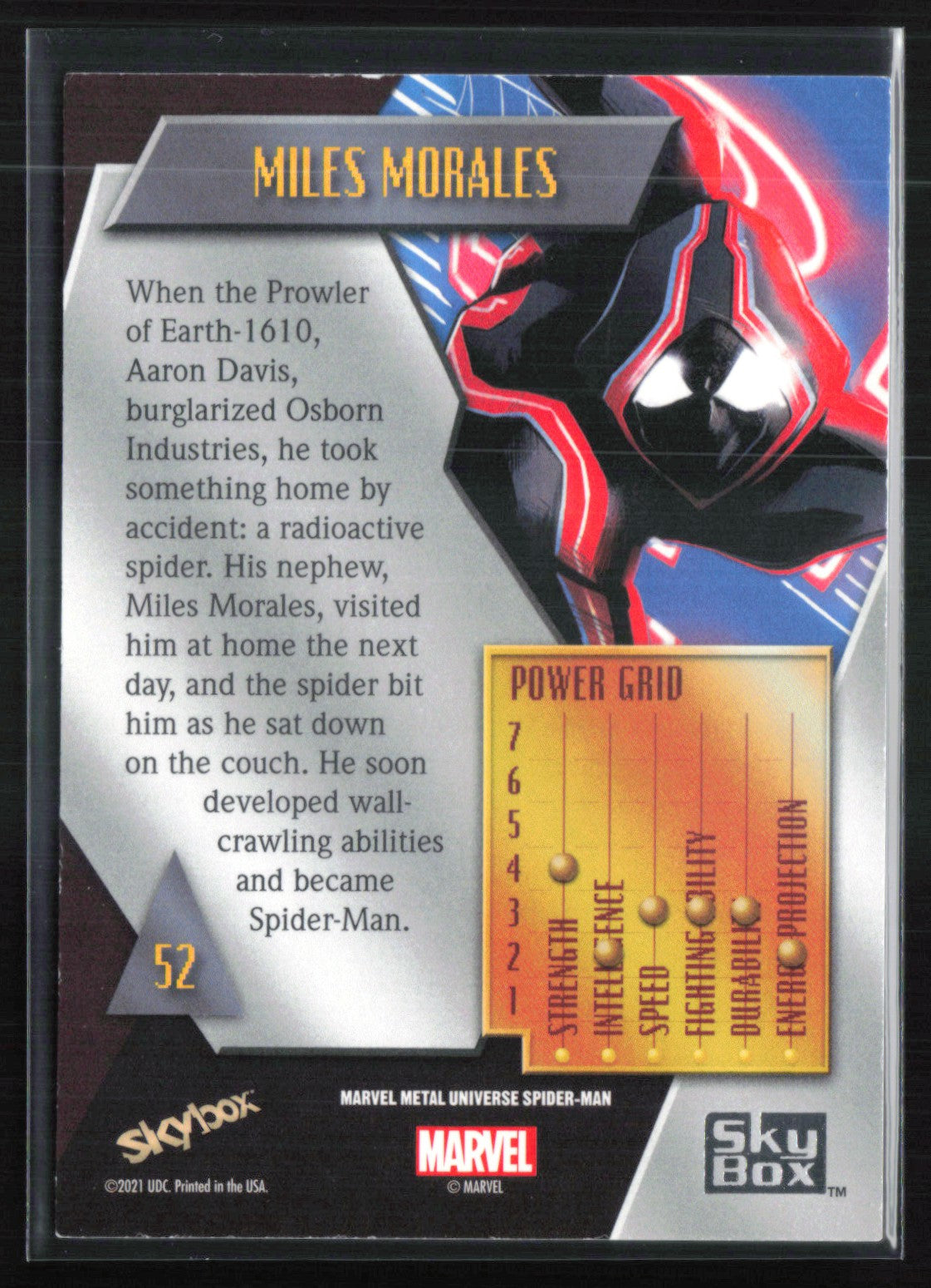 Miles Morales 2021 Marvel Metal Universe