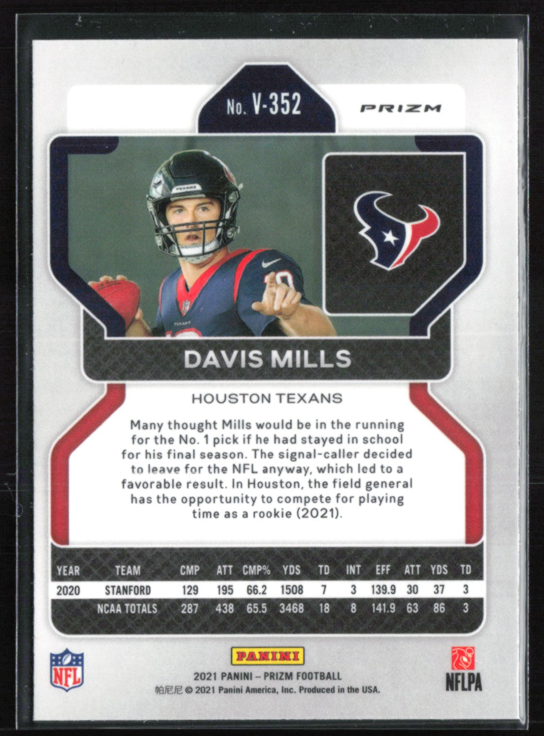 Davis Mills RC Silver