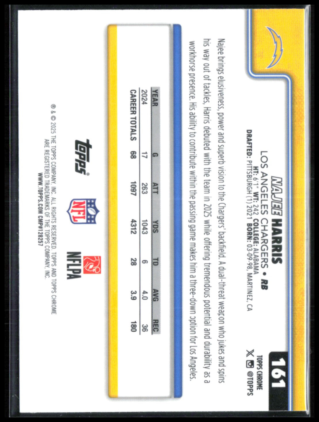 Najee Harris Pulsar Refractor