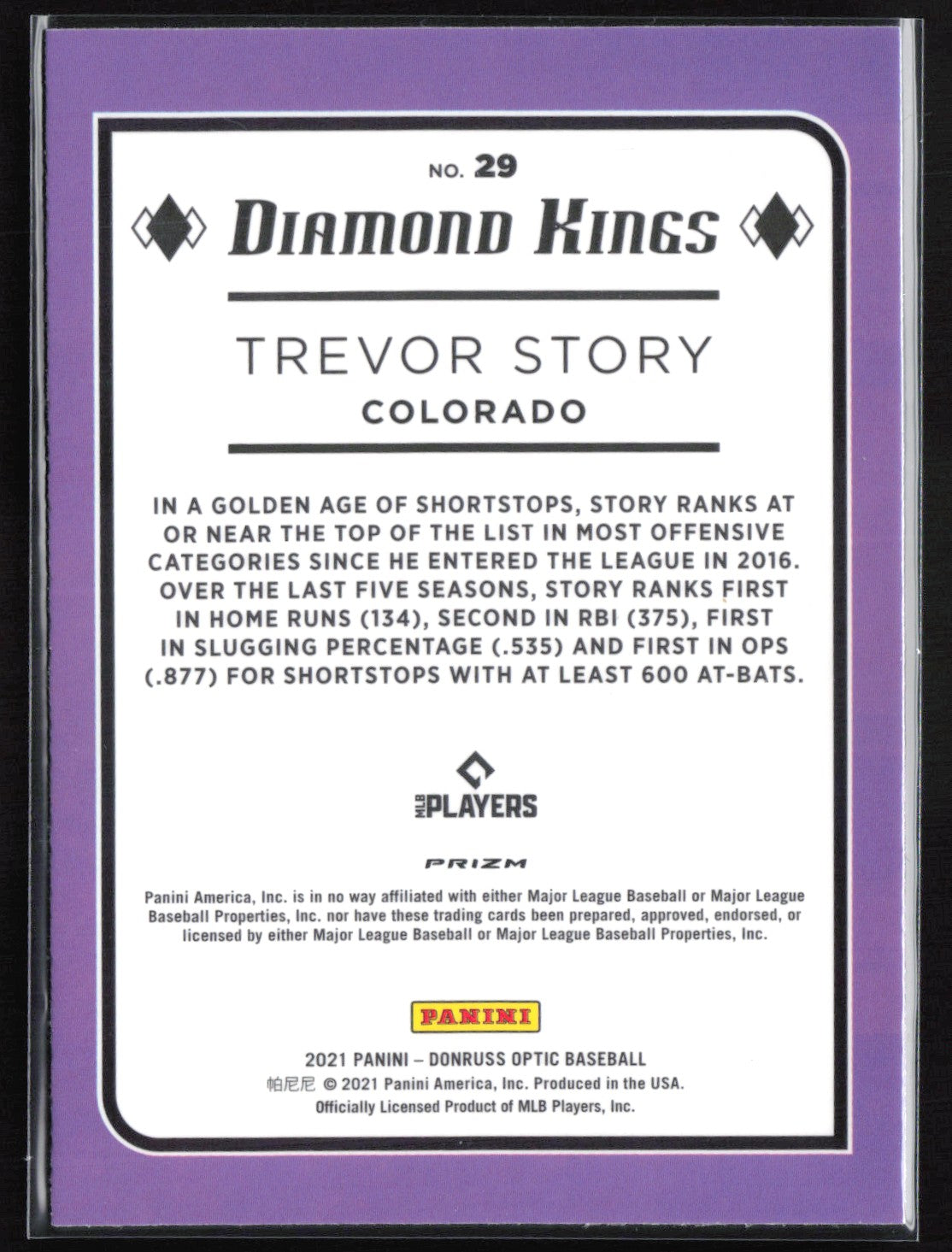 Trevor Story Green Holo