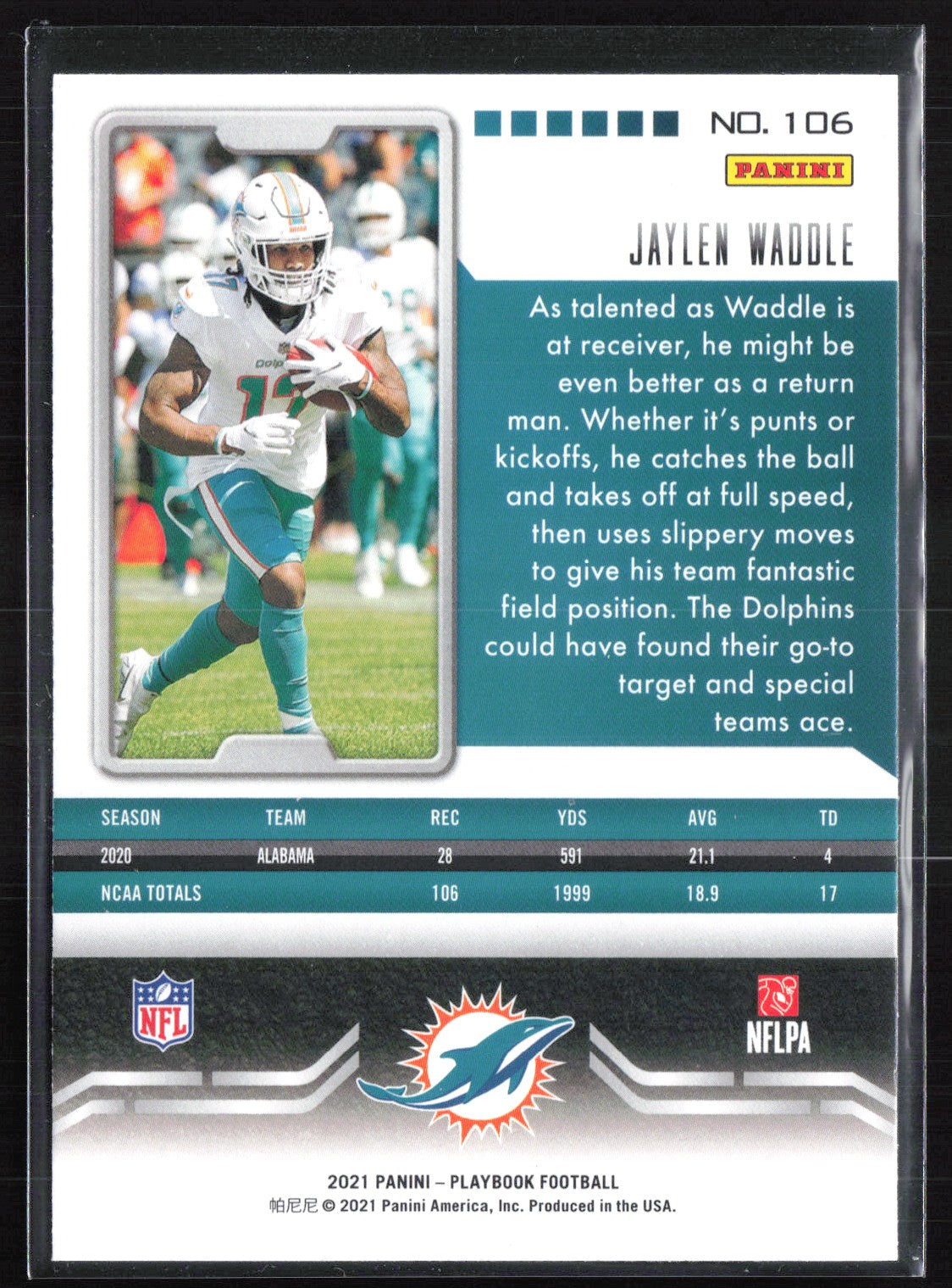 Jaylen Waddle RC Mosaic