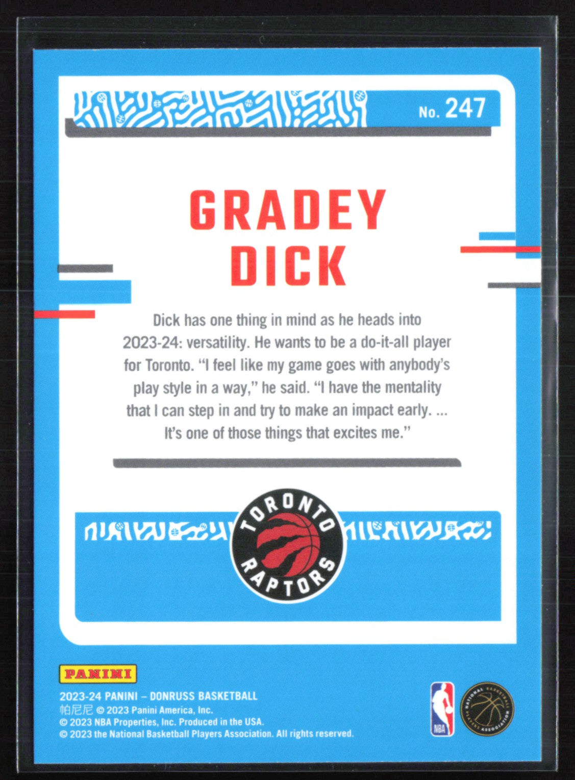 Gradey Dick RC