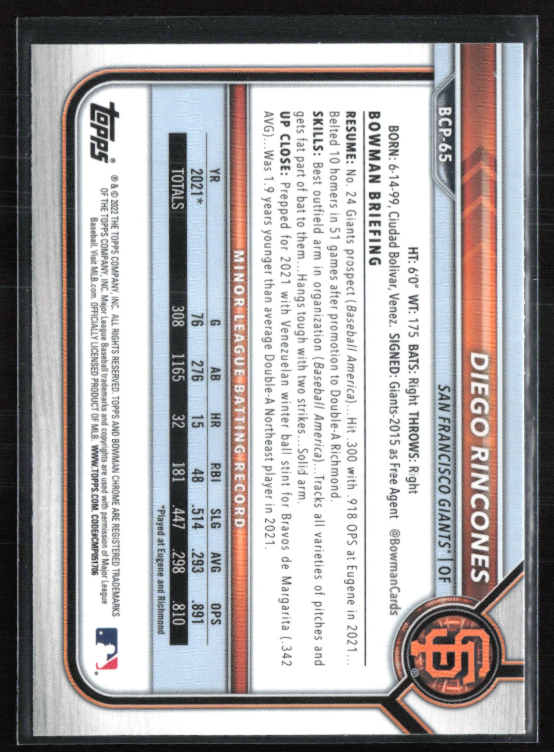 Diego Rincones 1st Bowman