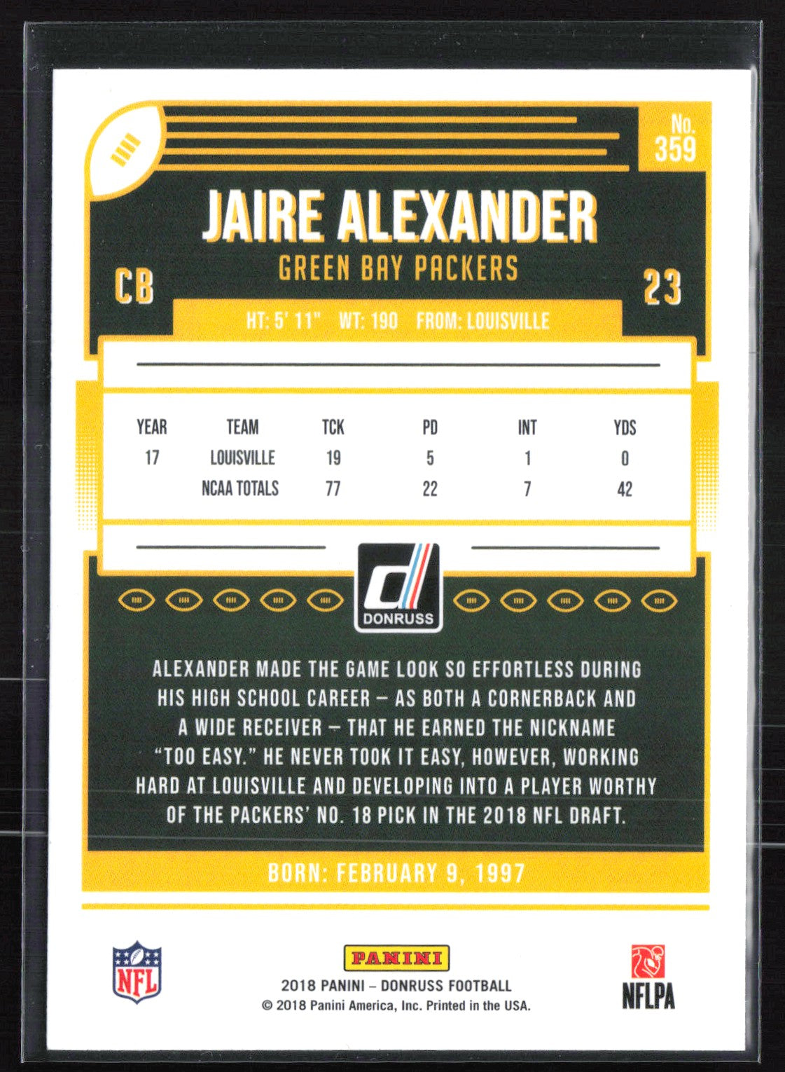 Jaire Alexander RC