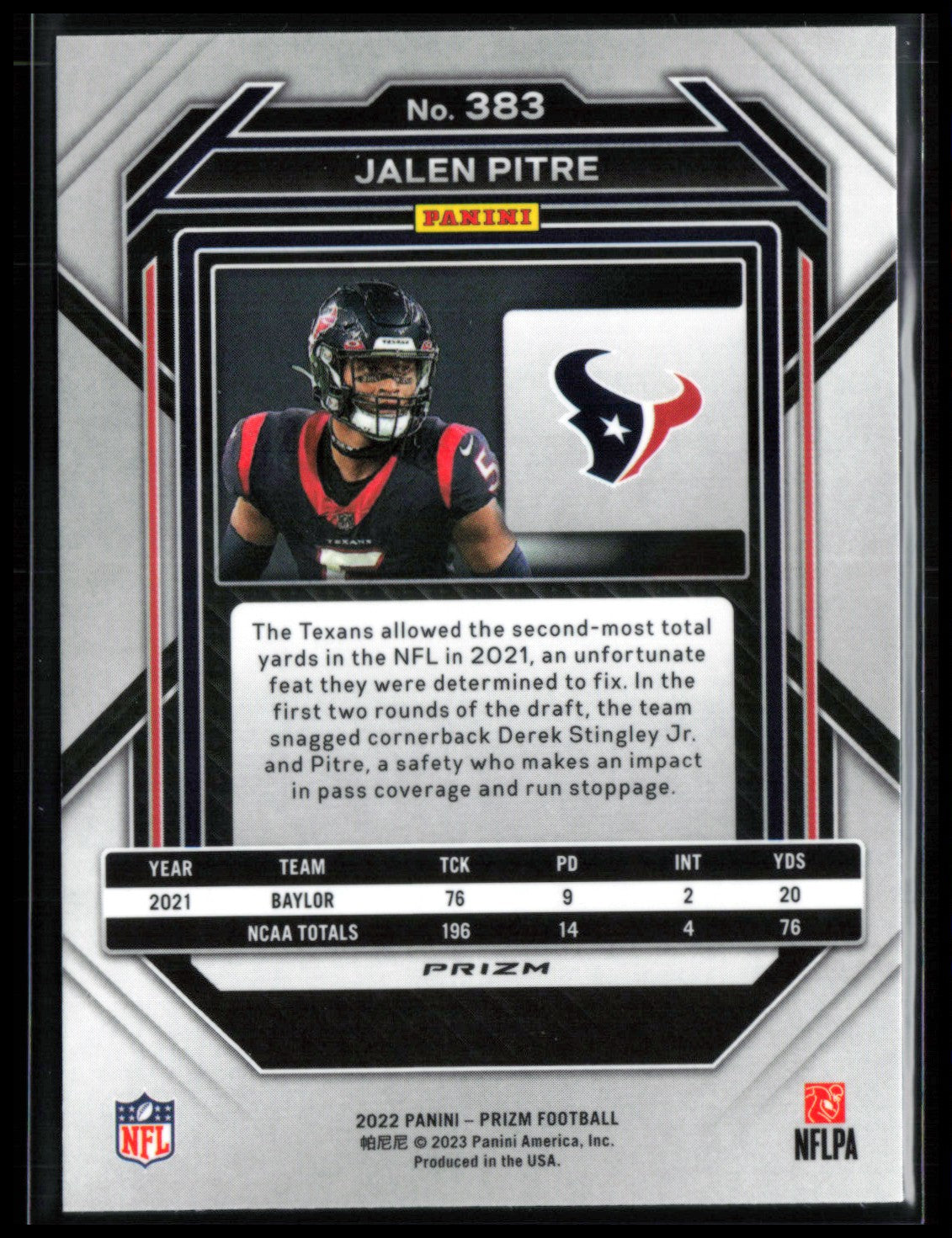 Jalen Pitre RC RWB